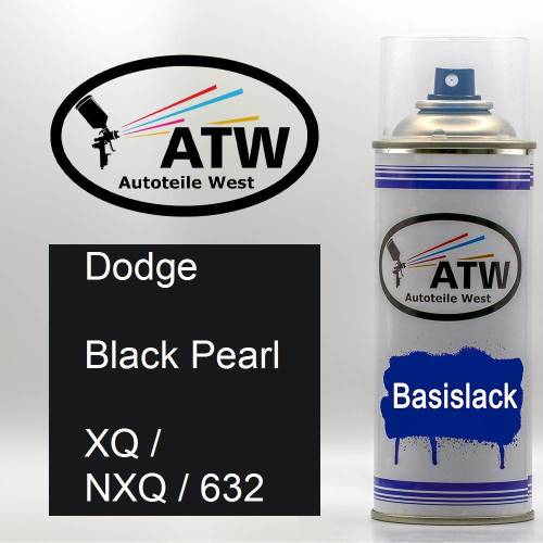 Dodge, Black Pearl, XQ / NXQ / 632: 400ml Sprühdose, von ATW Autoteile West.